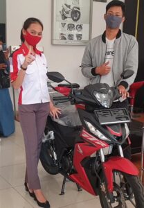 Uang Receh Tabungan Sejak SMP Wujudkan Impiannya Mendapatkan Motor Honda Supra GTR