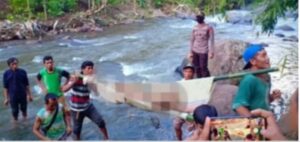 Mayat Perempuan Nyaris tak Berbusana Ditemukan Disisi Sungai Betung