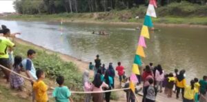 Rayakan Hari Kemerdekaan, Desa Di Muara Enim Gelar Lomba Bidar Mini