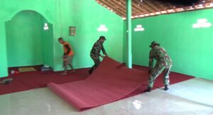 TNI Masih Rawat Mushola Yang Direhab Saat TMMD