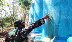 Terus Disempurnakan Penampungan Air Peninggalan TMMD