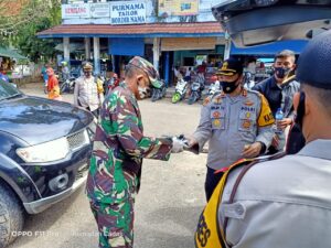 Dandim Dan Kapolres Muba Edukasi Gerakan Cegah Penularan Covid-19
