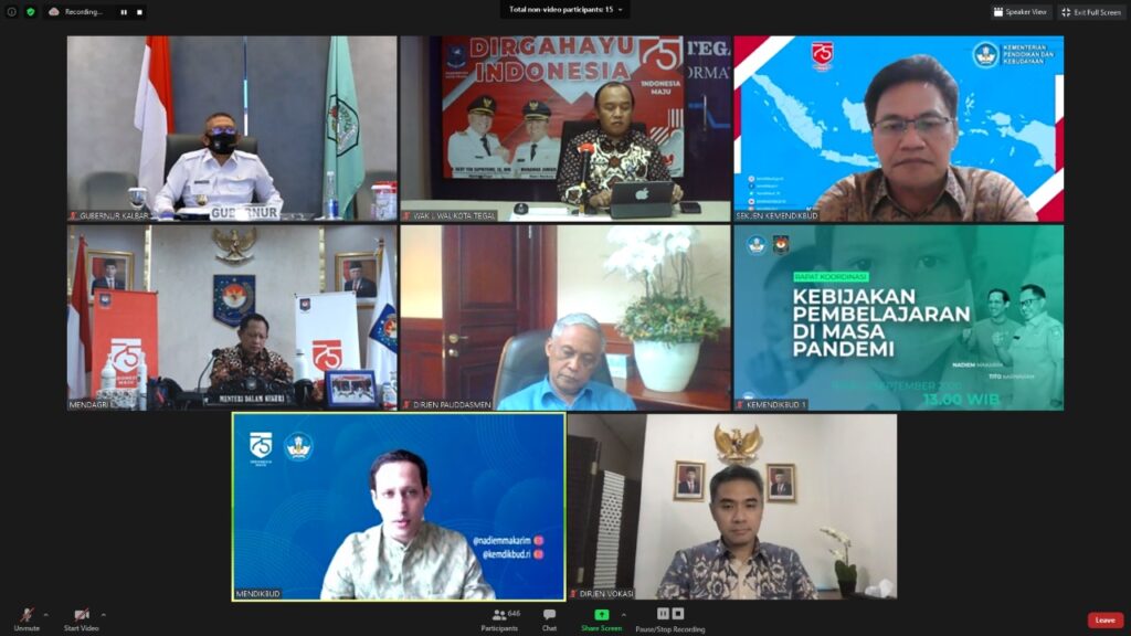 Mendikbud dan Mendagri Pastikan Kebijakan Pembelajaran Saat Pandemi Dilaksanakan Kepala Daerah