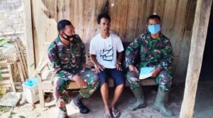 Pra TMMD Kodim Kendal, Babinsa Cek Kondisi Rumah Sasaran RTLH