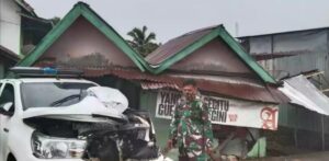 Mobil Dishub Empat Lawang Kecelakaan Di Merapi Lahat