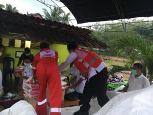 Jalani Isolasi Mandiri, PMI Muba Bantu Suplai Logistik