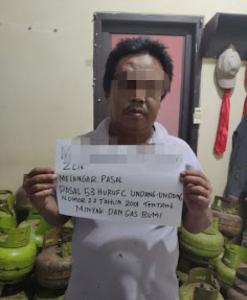 Polisi Amankan Pelaku Penimbun Gas LPG 3 Kg di Lahat