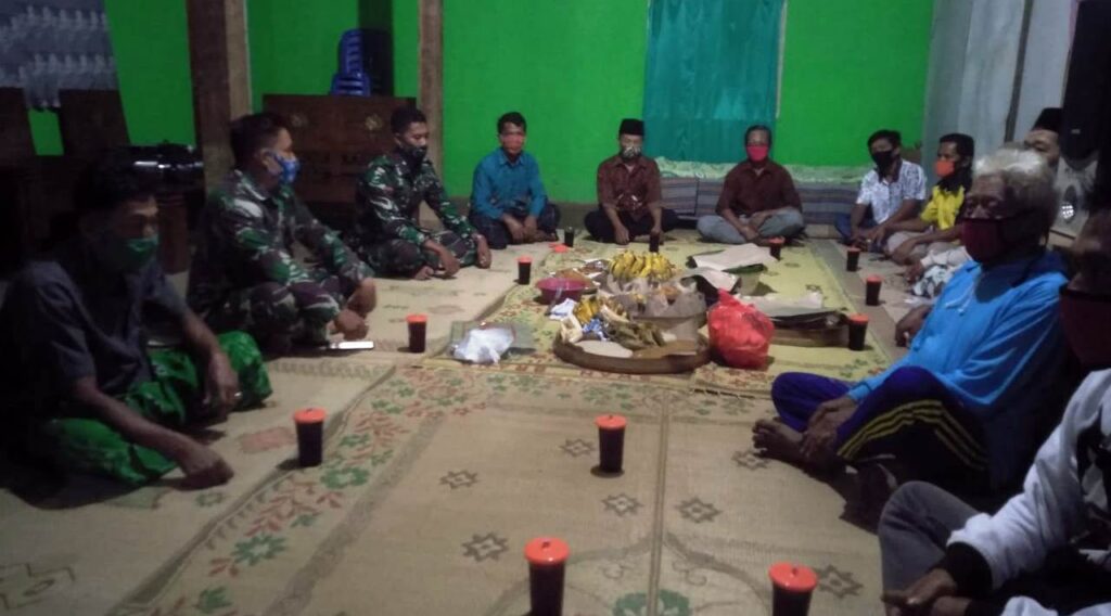 Satgas TMMD Karanganyar Hadiri Tasyakuran di Rumah Warga