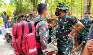 Dukung TMMD Kodim Karanganyar, Tim Medis Selalu Siaga di Lokasi