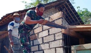Satgas TMMD Karanganyar Kebut Pembangunan RTLH