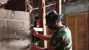 Pasang Besi Tiang Kamar RTLH Wito Saimin