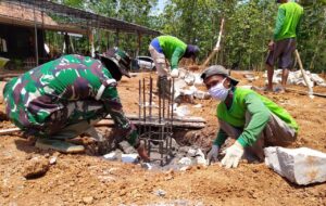 Satgas TMMD Karanganyar Bantu Pembangunan TPQ