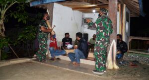 Diikuti Satgas TMMD, Poskamling Gandu-Jatiwarno Selalu Ramai Tiap Malam