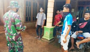 Sambangi Warga, Satgas TMMD Karanganyar Ajak Tingkatkan Keamanan Lingkungan