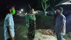 Satgas TMMD Ikut Ronda Malam, Warga Merasa Tenang Dan Nyaman