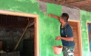 Warna Rumah Sugiyo Asal Jatiwarno Dirubah Satgas TMMD