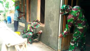 Sebelum Penutupan, Satgas TMMD Terus Genjot Pekerjaan RTLH