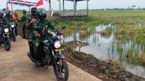 Boneng Motor, Danrem 073 Tinjau Hasil Pembangunan Jalan TMMD