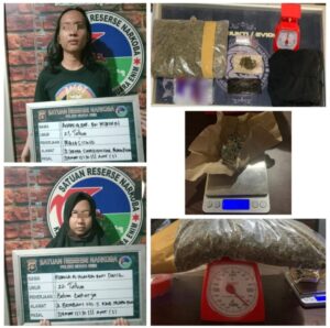 Pasangan Sejoli Di Muara Enim Ditangkap Polisi Karena Simpan Ganja