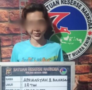 Polisi Tangkap Pemuda Pengedar Sabu di Muara Enim