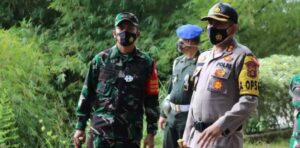 Sambut Nataru 2021, Polres Lahat dan Kodim 0405 Lahat Lakukan Road show Pos Penjagaan