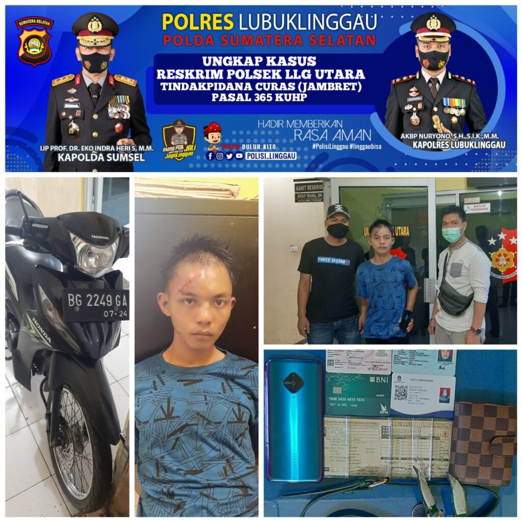 Pelaku Jambret Istri Pengurus SMSI Silampari Dihadiahi Timah Panas