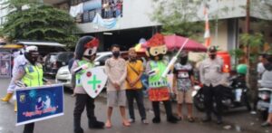 Polres Muara Enim Kampanyekan Pentingnya Vaksinasi Untuk Penangkal Covid-19