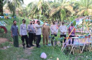 Tim supervisi Polda Sumsel Tinjau Kampung Tangkal Covid Dimuara Enim