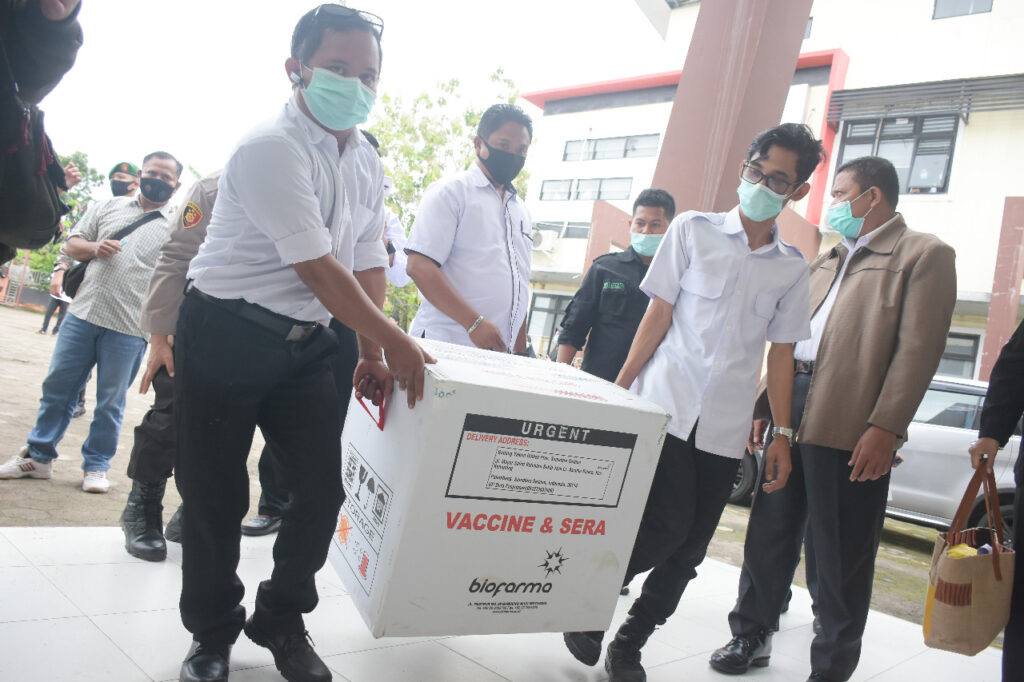 6.360 Vial Vaksin Covid-19 Tiba di Muba