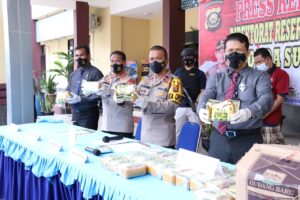 Polda Sumsel Gagalkan Penyelundupan 25 KG Sabu Asal Aceh