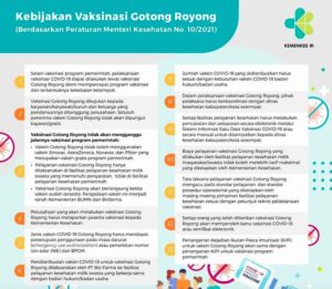 Kemenkes: Vaksinasi Gotong Royong untuk Percepat dan Perluas Cakupan Vaksinasi COVID-19