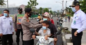 Pastikan Warga Disiplin Protokes, Polres Muara Enim Terus Gelar Operasi Yustisi