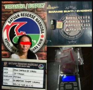 Seorang IRT Kedapatan Polisi Simpan 16 Paket Sabu