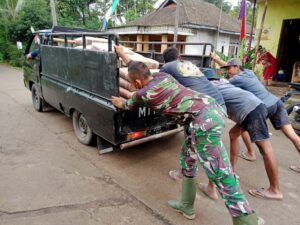 Bantu Langsir Material Untuk Pembangunan Sasaran TMMD