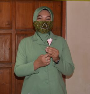 Bunga Cantik Hasil Tangan Terampil Persit Kartika Candra kirana Cabang XXXV Dim 0714/Salatiga