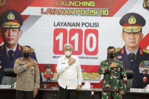Wagub Mawardi Yahya Hadiri Launching Layanan Polisi 110