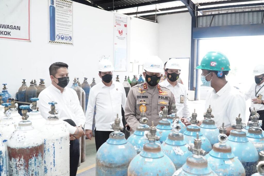 Kapolda Sumsel Pastikan Ketersediaan Oksigen Untuk Sumbagsel Tetap Aman