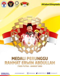 Presiden Ucapkan Selamat kepada Rahmat Erwin Abdullah Atas Raihan Mendali Di Olimpiade Tokyo