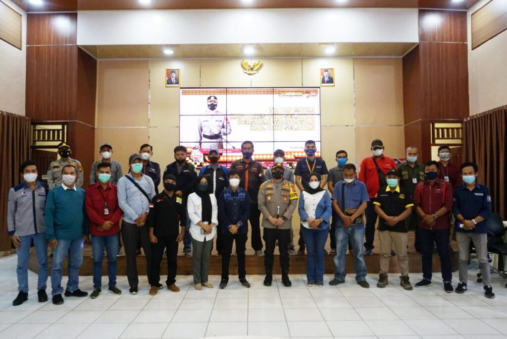 Jalin Kemitraan, Kapolres OKU Selatan Tatap Muka Dengan Wartawan