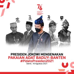 Presiden Sampaikan Pidato Kenegaraan di Gedung Nusantara,Berbaju Adat Suku Baduy,