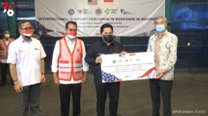 150 Ventilator dan Alkes dari New York AS Tiba di Tanah Air