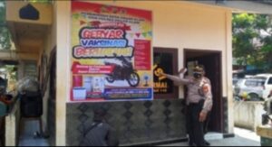 Polres Pagaralam Hadiahkan Motor Bagi Yang Beruntung Di Vaksin