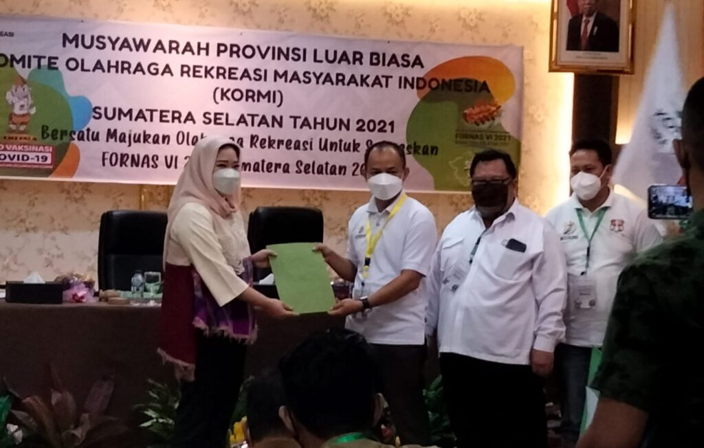 Samantha Tivani HD Secara Aklamasi Terpilih Jadi Ketua  Kormi Sumsel