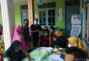 Warga Tanjung Pinang Lahat, Sambut Antusias Vaksinasi Serentak