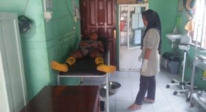 Akibat Kecelakaan Tunggal Pekerja Bongkar Muat Sawit Luka Dikepala