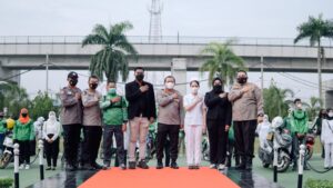 Vaksinasi Keliling Grab Polrestabes ‘GRES’ Jangkau Warga Pelosok Palembang