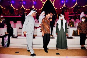Saat Pangeran MBZ Temani Presiden Jokowi di Dubai Expo