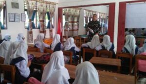 Koramil Jarai Lakukan Serbuan Vaksinasi Bagi Pelajar SMP