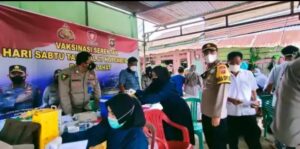 Polres Lahat Kawal Langsung Vaksinasi Serentak