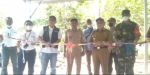 Bangun Perekonomian dan Kemandirian Desa, PT PLN Bangun Aula Di Wisata Curup Buluh Lahat